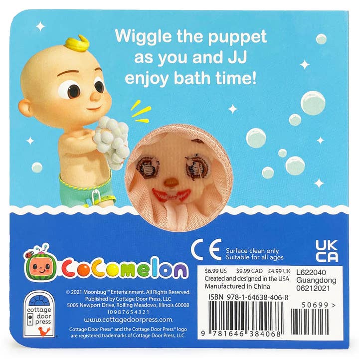 Cottage Door Press - Wholesale Baby & Toddler Book (0-2) - CoComelon Bath Time! Finger Puppet Board Book4