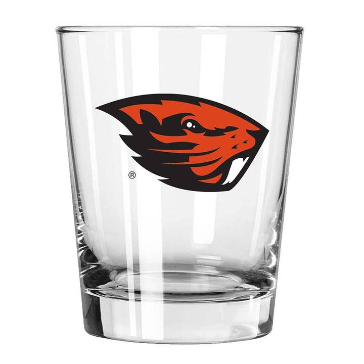 15oz Old Fashioned w/Color Logo, Oregon State Beavers for wholesale by The Memory Company