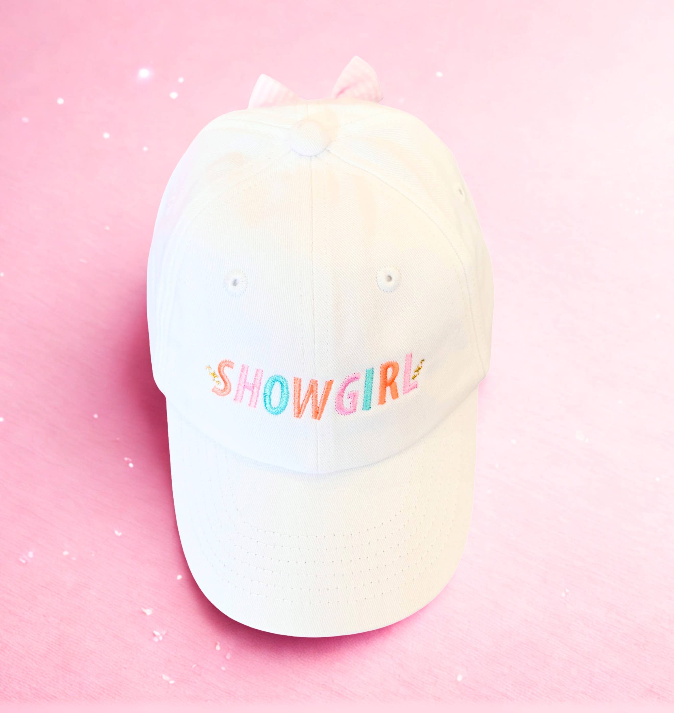 Bits & Bows - Wholesale Baseball Cap - Kids - Showgirl Bow Baseball Hat (Baby, Youth, Junior)1