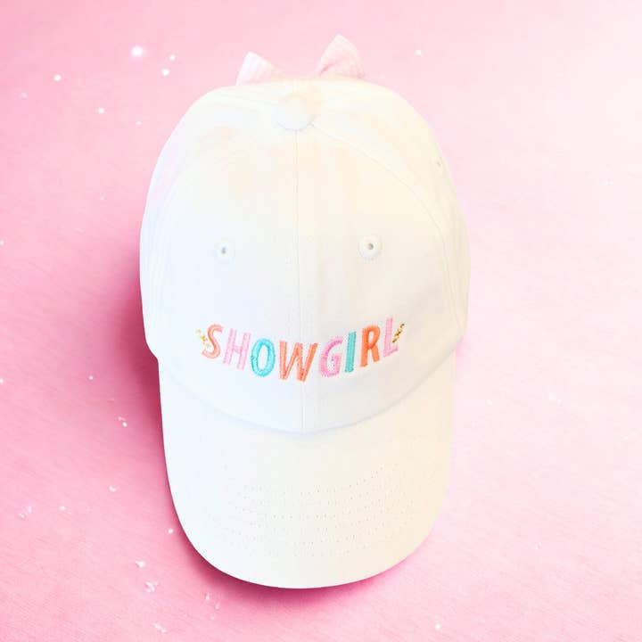Bits & Bows - Wholesale Baseball Cap - Kids - Showgirl Bow Baseball Hat (Baby, Youth, Junior)1