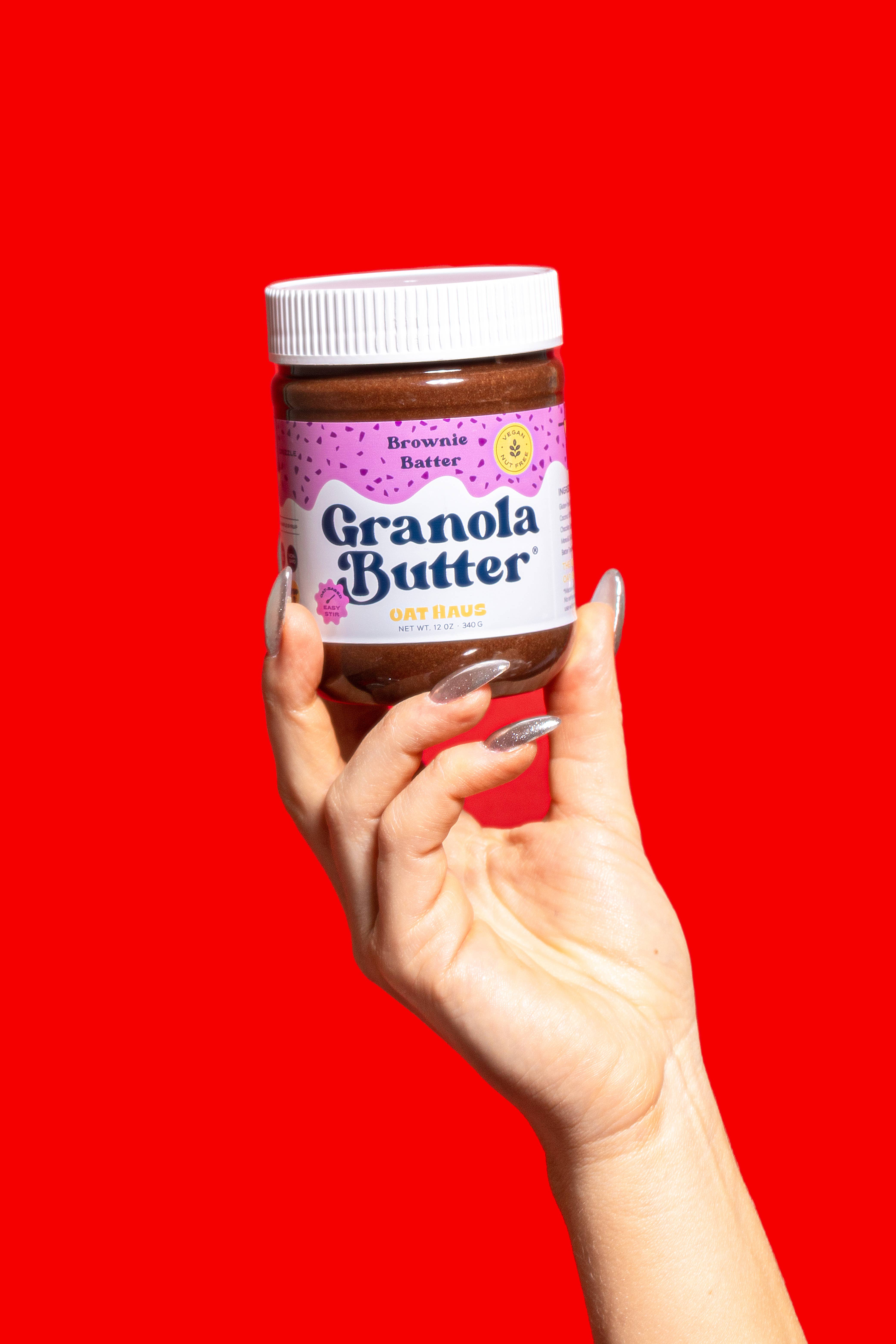 Oat Haus - Wholesale Nut butter - Easy Stir Brownie Batter Granola Butter | Nut-free Spread1