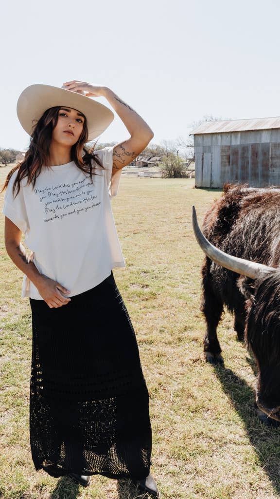 Crowned Free - Wholesale Screen Printed T-Shirt - Women's - May The Lord Bless You Tee7