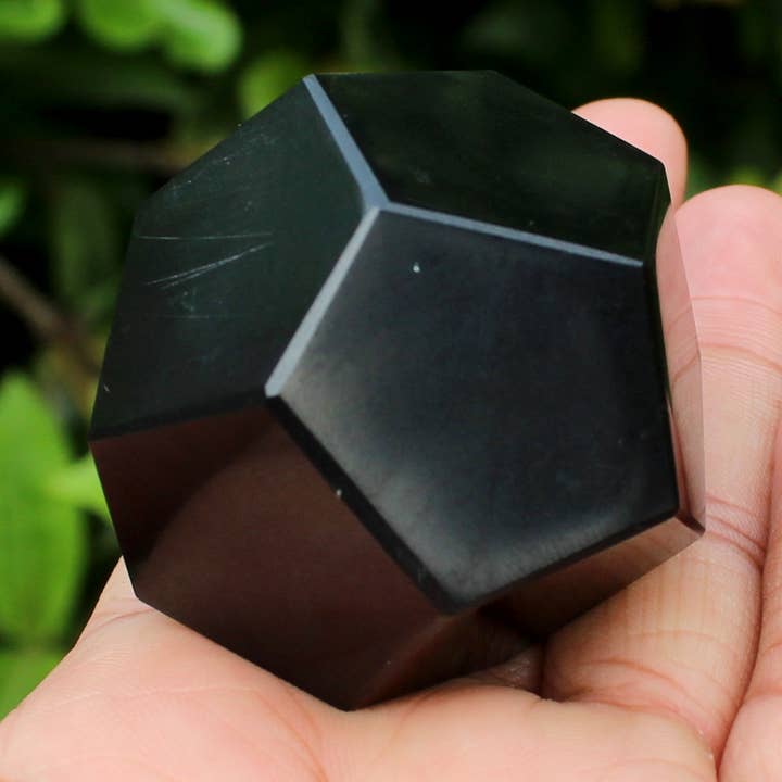 Black Tourmaline Dodecahedron for wholesale by Aura Vibes