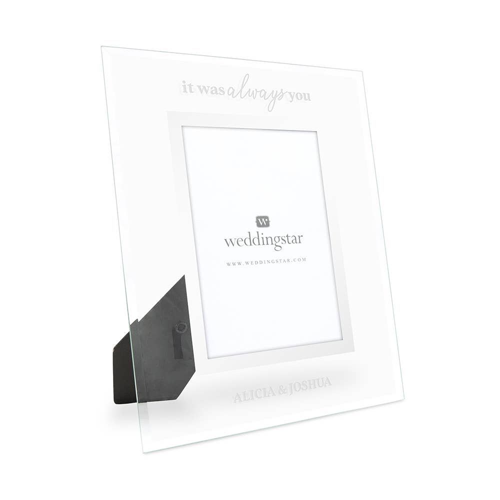 Weddingstar Inc. – wholesale Bildram – Personlig Glas 5X7 Ram - Det var alltid du3