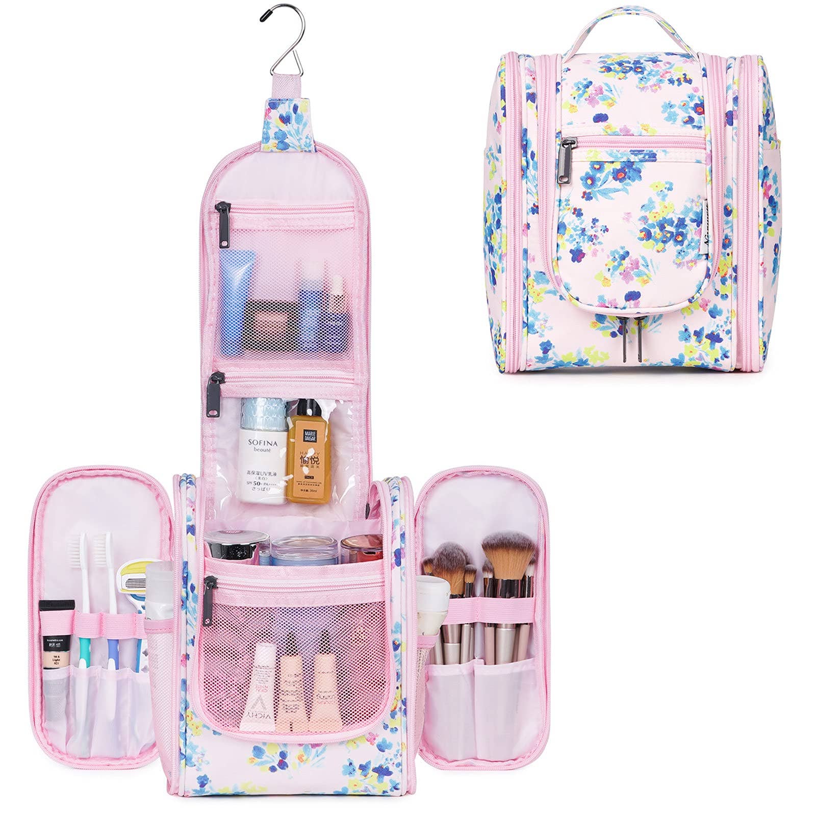 NARWEY INC - Wholesale Toiletry Bag - Women's - Large Hanging Toiletry Bag With Hook Cosmetics Organizer227