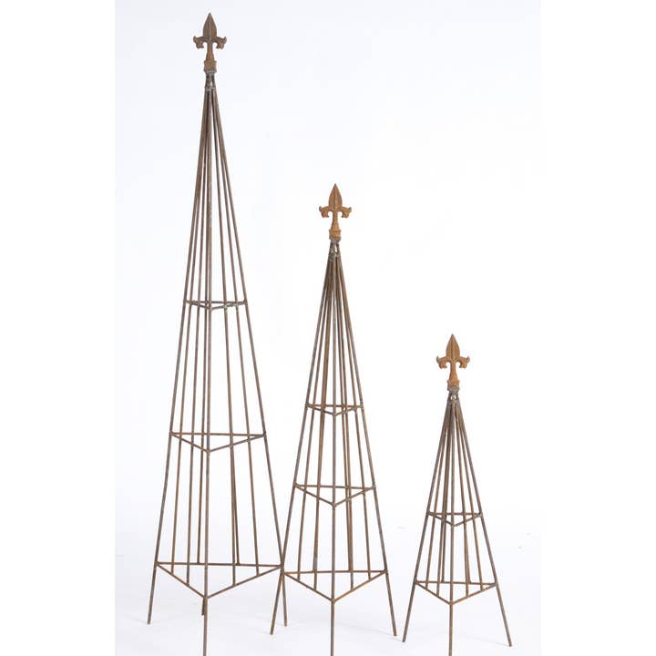 Garden Iron And More - Wholesale Christmas Decoration - Triangle Topiaries Set of 3