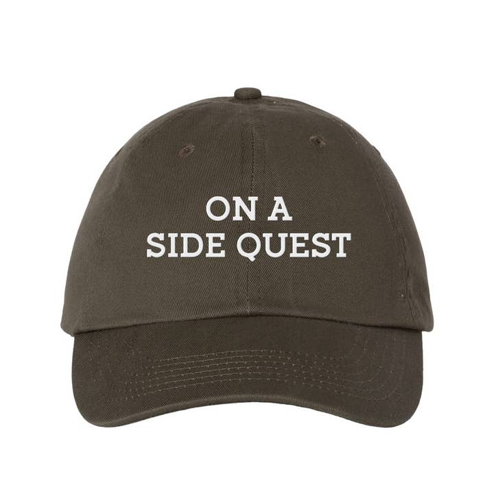 Lucky Luna Apparel - Wholesale Baseball Cap - Unisex - On A Side Quest Embroidered Dad Hat
