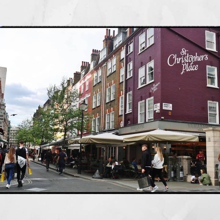 Fotoprint Marylebone St Christopher's Place in Londen voor wholesale door Mo & Paul Photography