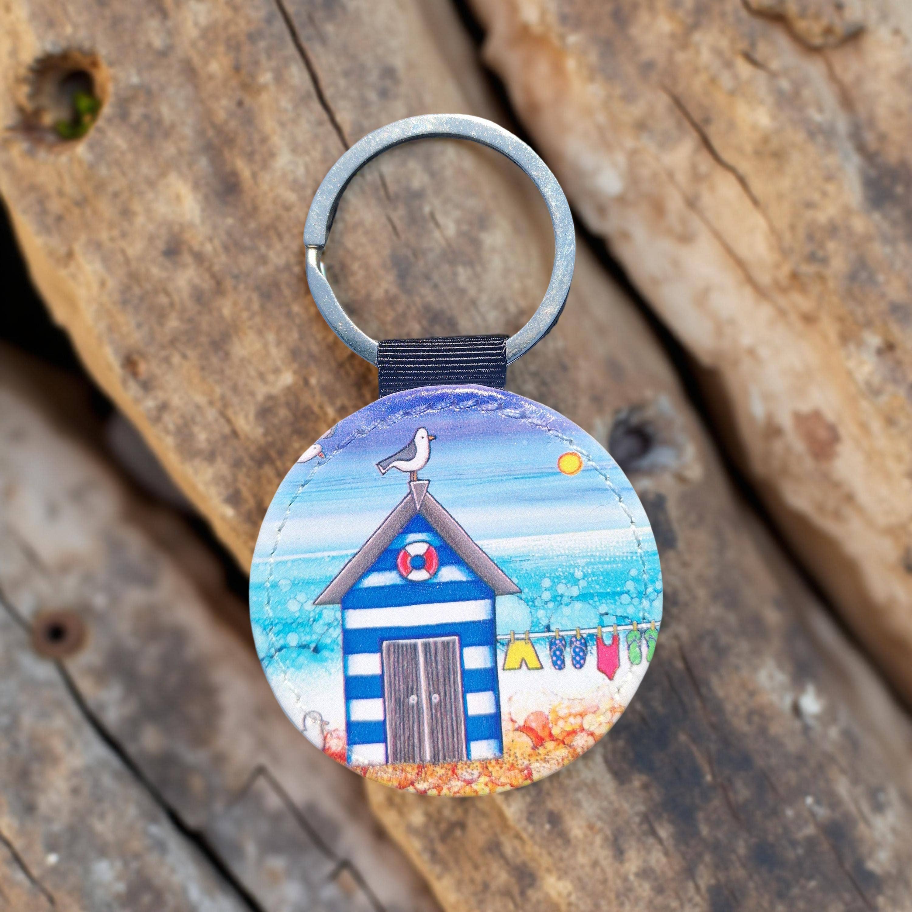 By Jo Crafts - Vendita all'ingrosso Portachiavi - Unisex - 87/90-KR - Portachiavi in Finta Pelle a Forma di Capanna da Spiaggia3