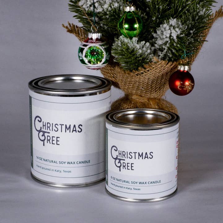 Christmas Tree Soy Candle for wholesale by Southern Forge and Mill