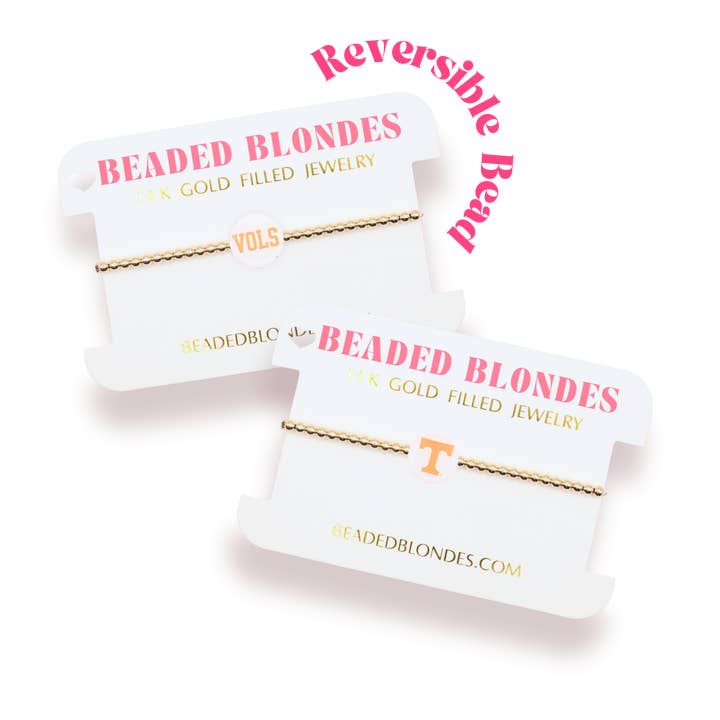 Tennessee/ Vols Logo Bracelet for wholesale by Beaded Blondes