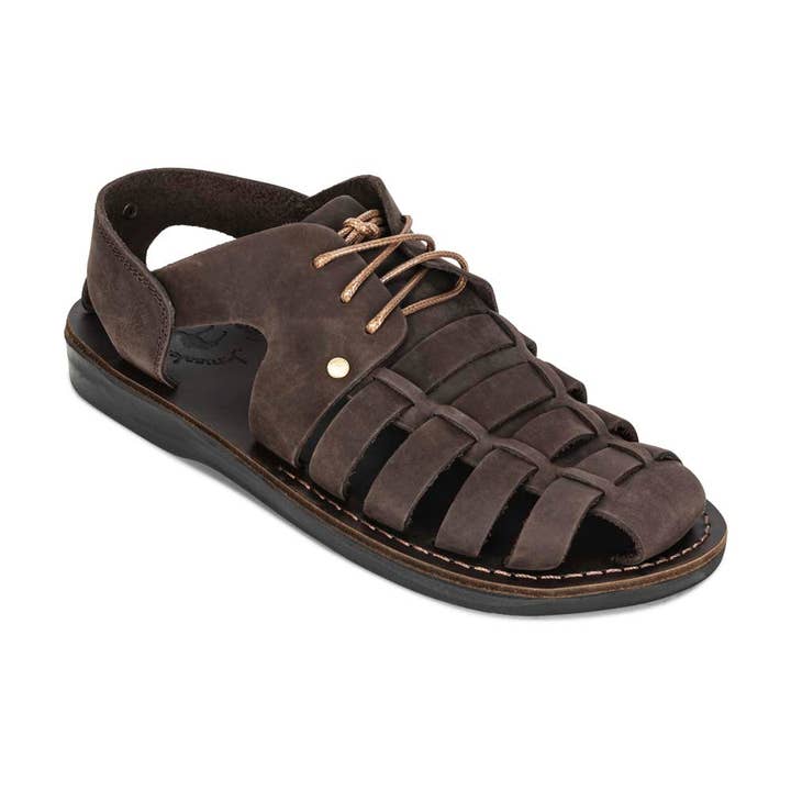 Elliot - Sandalia Riverside Explorer de piel | Nobuck marrón para venta al por mayor de Jerusalem Sandals