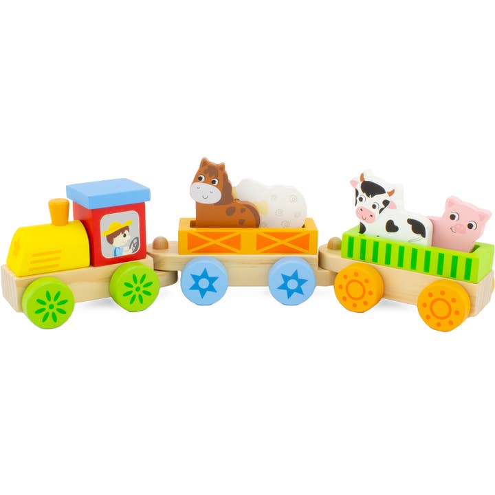 THE TRAIN TRANSPORTING ANIMALS for wholesale by Ulysse Couleurs d'Enfance