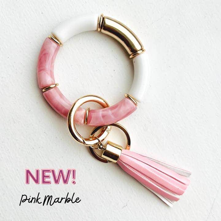 Tiny Gift Society - Wholesale Keychain Bracelet - Tube Bracelet Bangle Keychain | Bamboo Wristlet Key Ring3