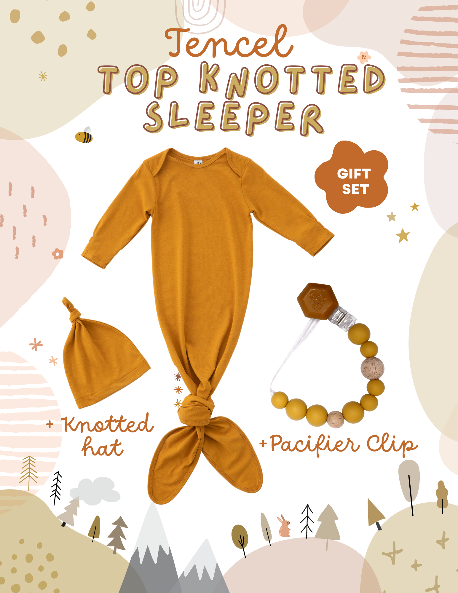 Earth Baby Outfitters – Conjunto de roupa - Bebé por atacado – Conjunto de Presente para Recém-Nascido Bamboo Welcome Home8