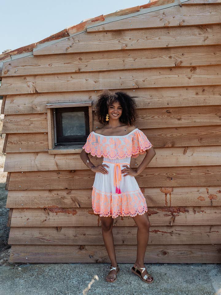 KERALA MEXICAN SHORT DRESS for wholesale by Piti Cuiti