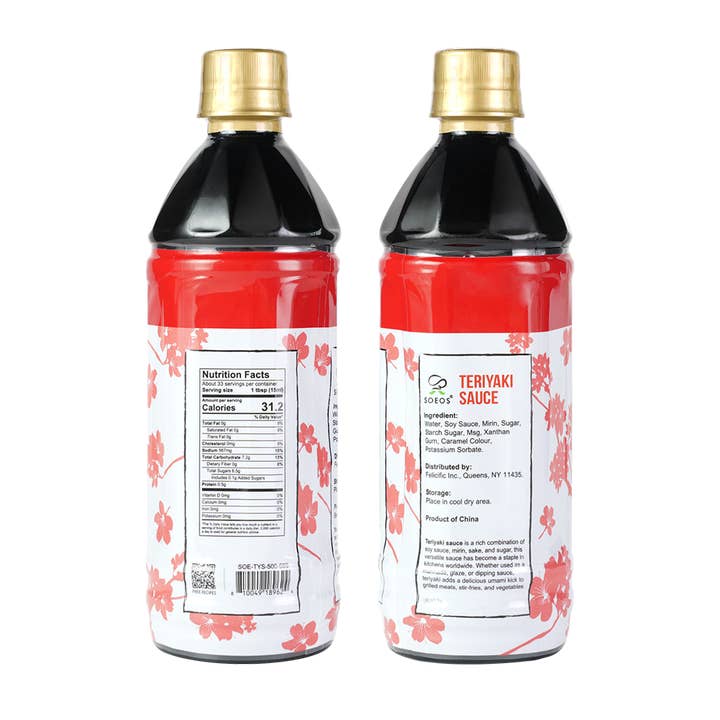 soeos - Wholesale Sauce - Soeos Teriyaki Sauce, Zhenjiang Teriyaki Sauce, 500 ml1