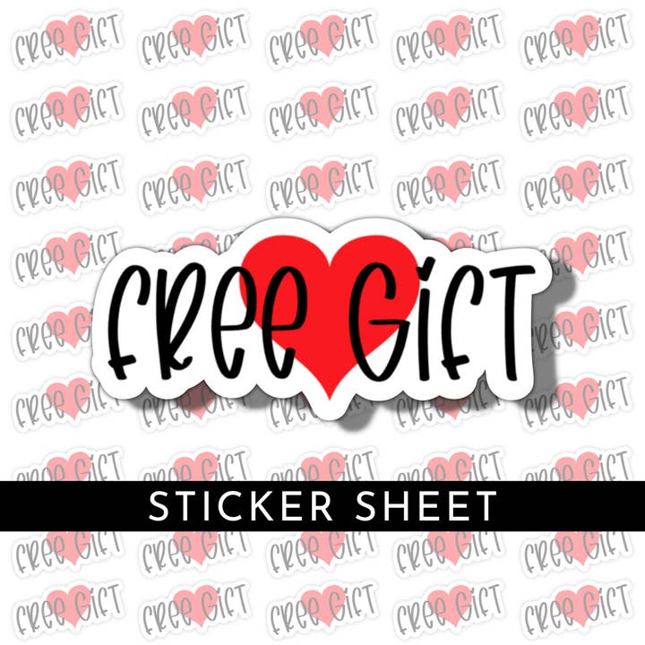 Gratis Stickerbladen Cadeau voor wholesale door mmnStudios