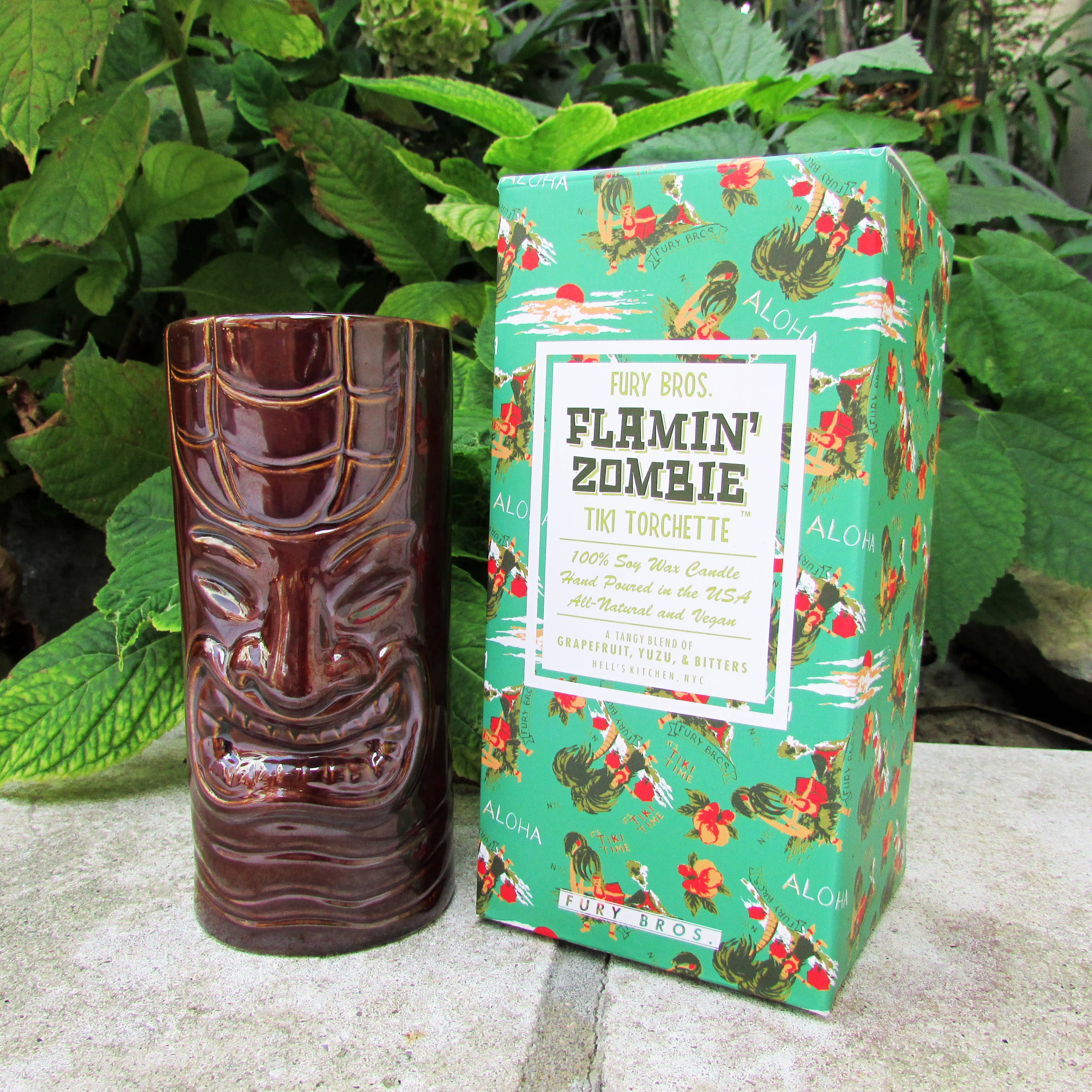 Fury Bros. - Wholesale Jar/Filled Candle - Flamin' Zombie - Fury Bros. Tiki Torchette4