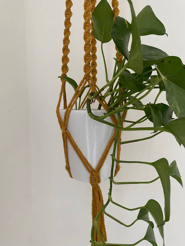 80cm Long Macramé Plant Hanger for wholesale by Macra-Made With Love