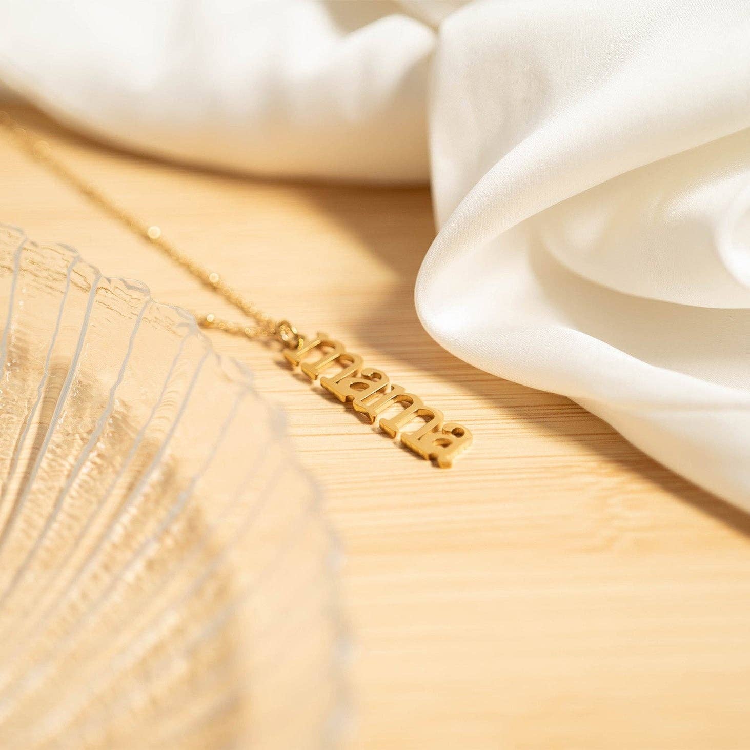 WJW - Wholesale Individual Charm/Pendant - 18K Gold PVD Stainless Steel Mama Charm5