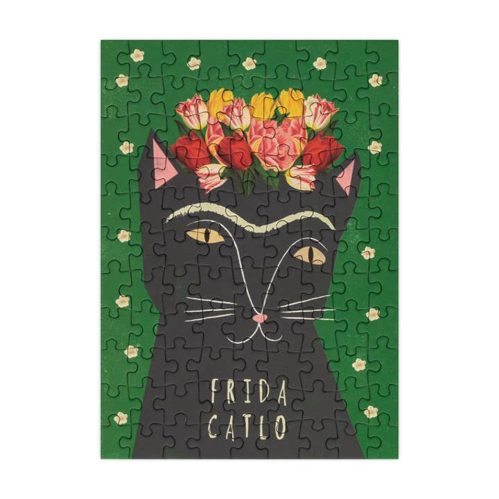 Happily Puzzles - Wholesale Puzzle - Adult - Frida Catlo - 99 Piece Mini Jigsaw Puzzle1