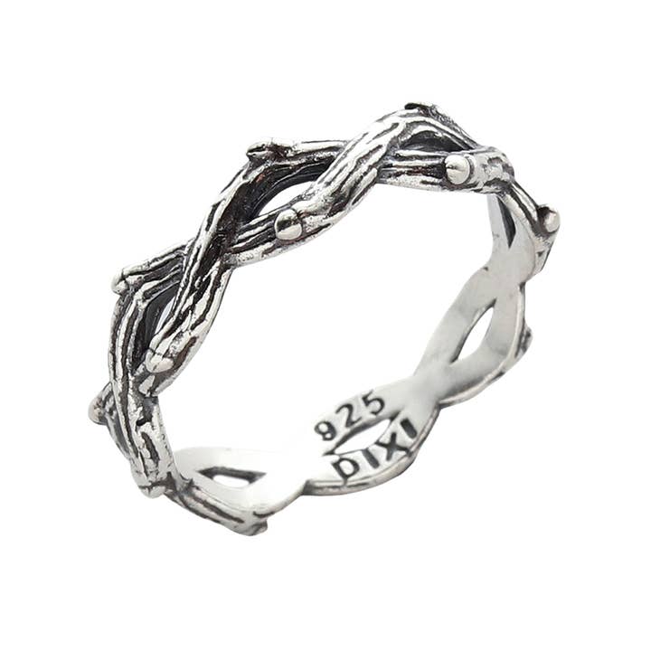 Sterling Silver Double Thorn Branch Ring for wholesale by Shop Dixi LTD