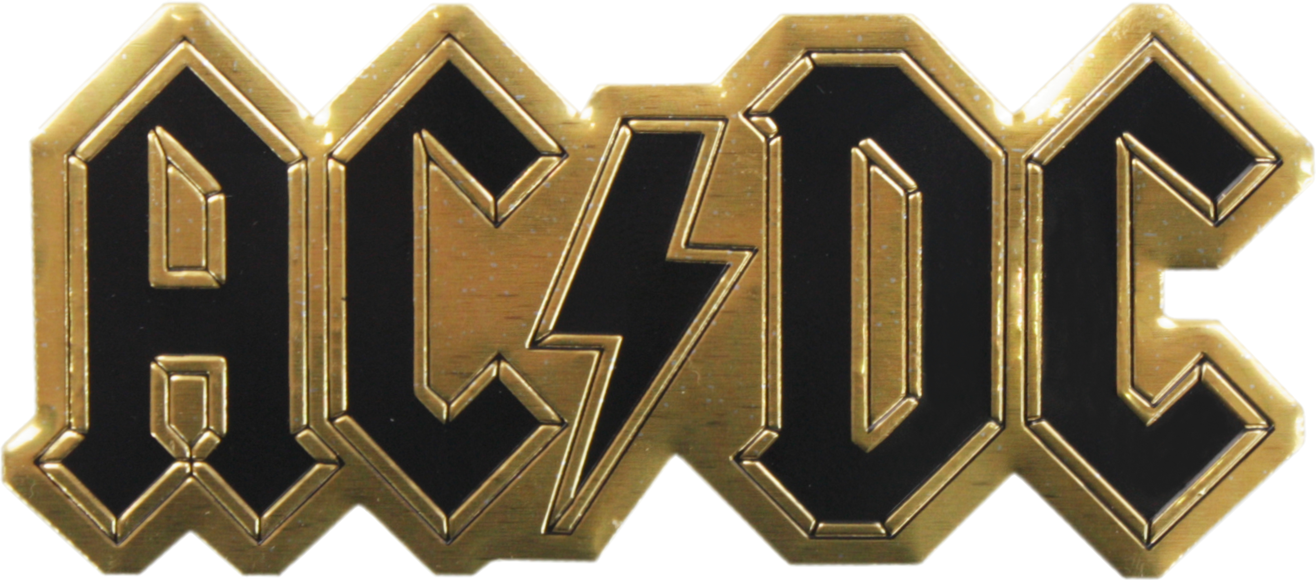 Square Deal Recordings & Supplies - Wholesale Sticker - 3.5" METAL Emblem Sticker - AC/DC - Heavy Metal Music Band0