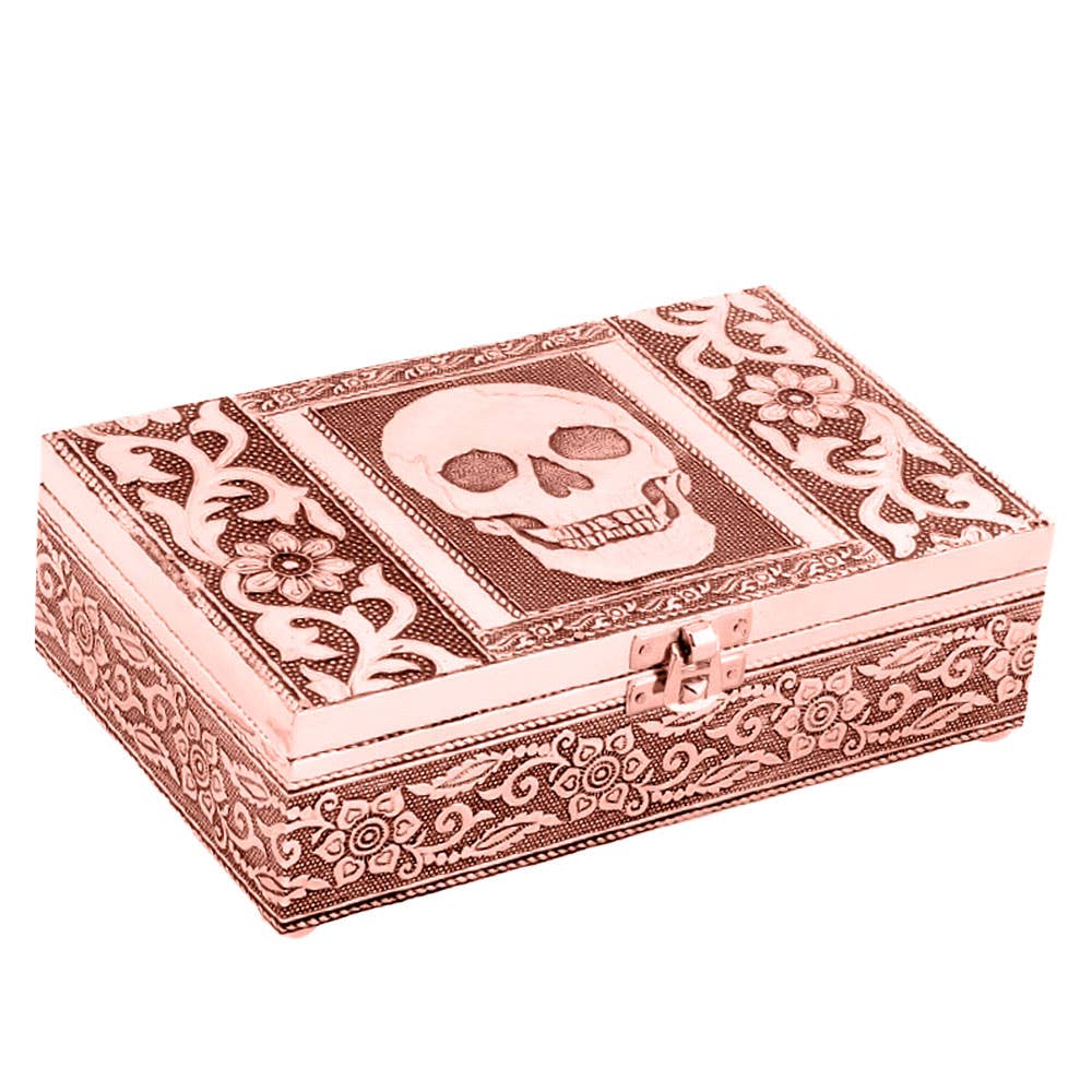 Benjamin International - Wholesale Decorative Box - SKULL COPPER BOX0