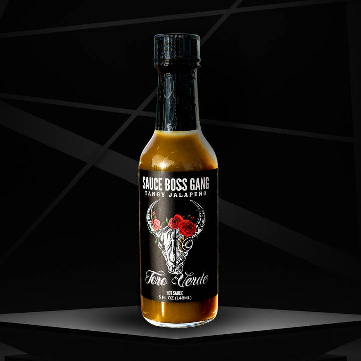 Sauce piquante Toro Verde — acidulée, audacieuse et végétalienne avec jalapeño frais pour la vente par Sauce Boss Gang
