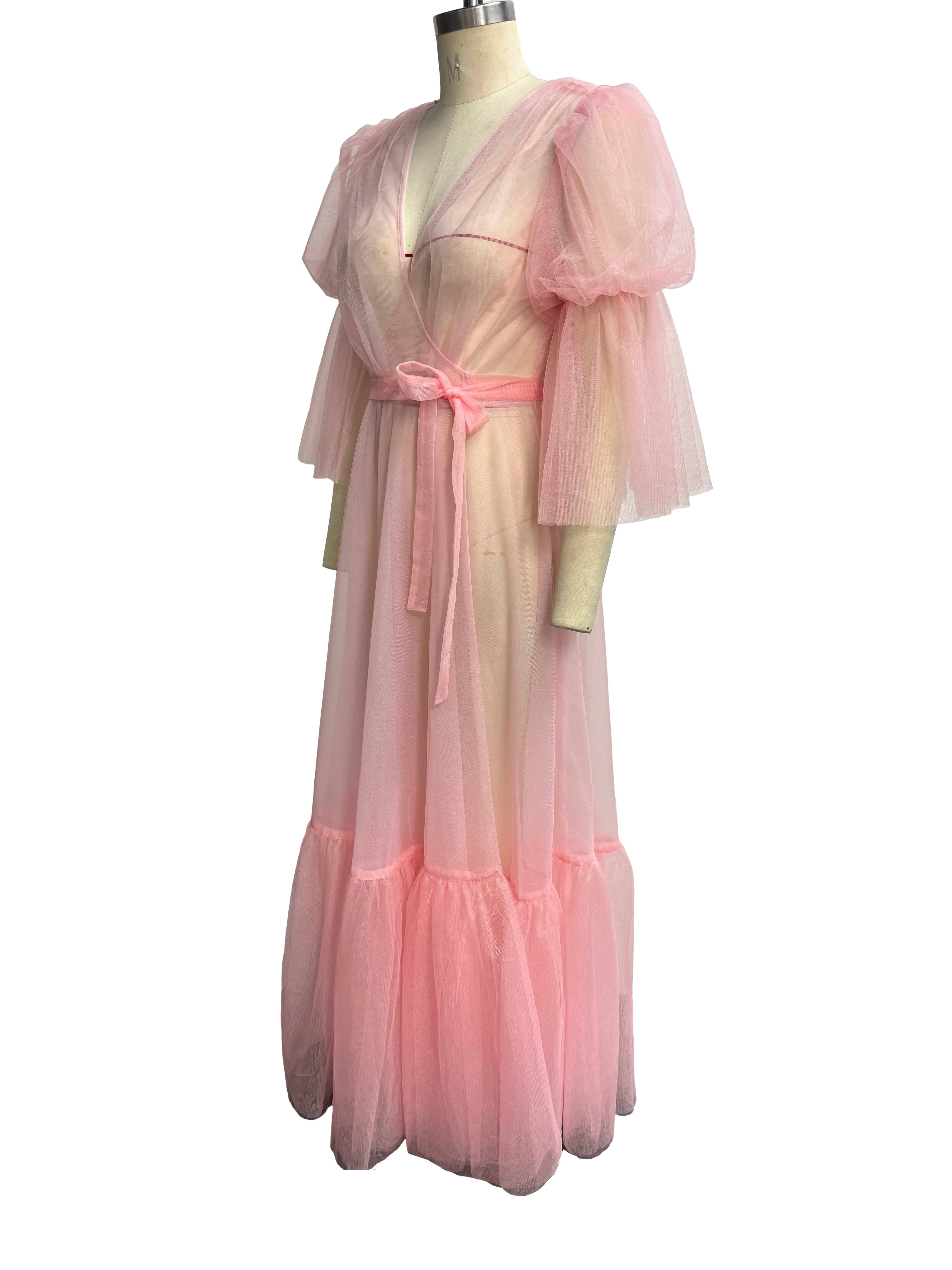 Elle Rebel - Wholesale Dress - Women's - Timeless Temptress Tulle Robe Dress7