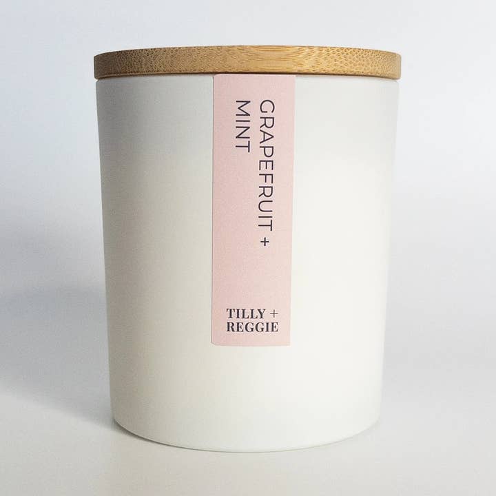 Soy Wax Candles | Classic Collection | Grapefruit + Mint for wholesale by Tilly + Reggie