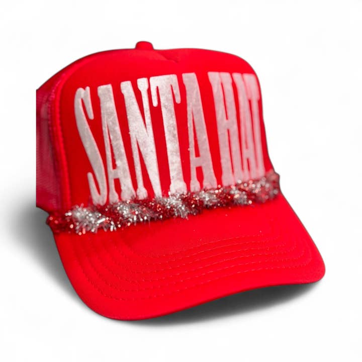 Shop Althea Designs - Wholesale Trucker Hat - Women's - Christmas Santa Hat Trucker Hat | Red Holiday Gift Accessory