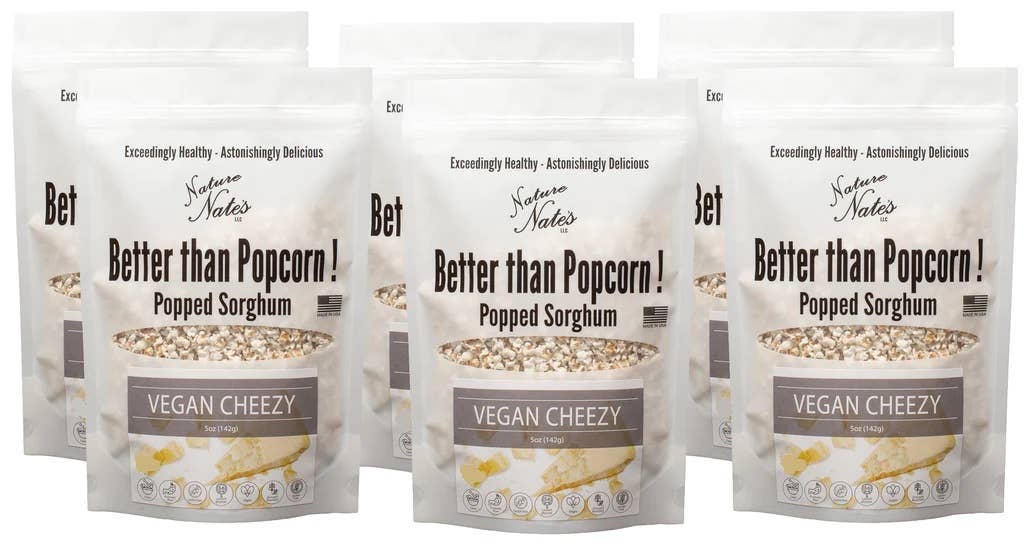 Nature Nate's LLC - Wholesale Puffed Snack - Popped Sorghum Vegan Cheezy4