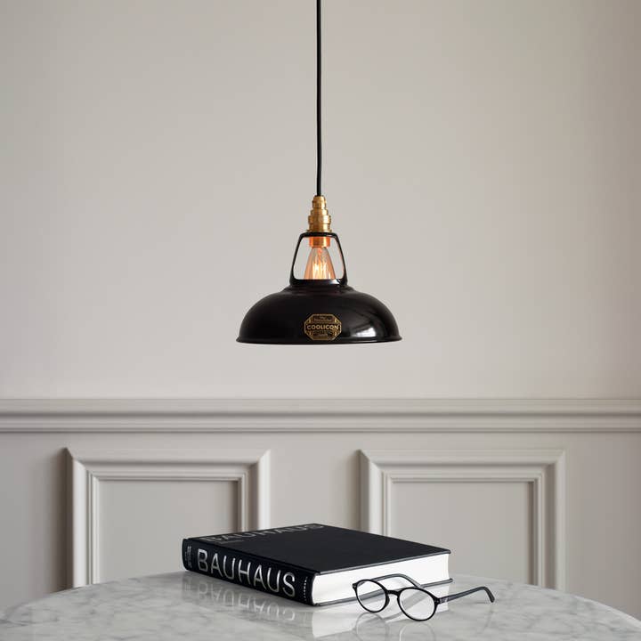 Jet Black Lampshade - Original 1933™ Design for wholesale by Coolicon Lighting