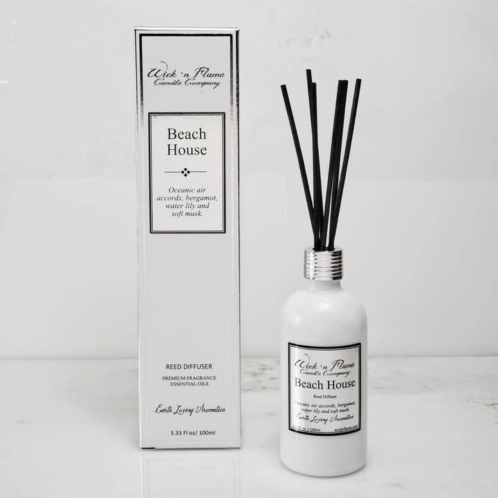 Beach House Reed Diffuser for wholesale by Wick 'n Flame Candle Company
