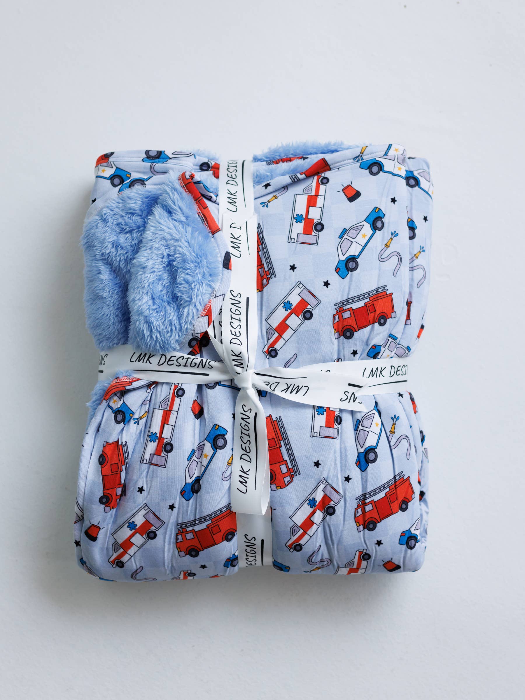 LMK Designs - Wholesale Bedding Blanket - Kids & Baby - First Responder Plush Blanket