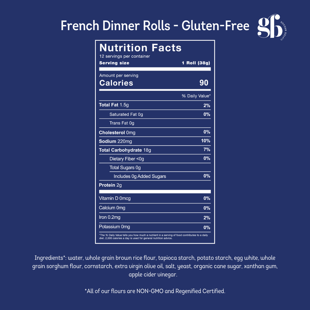 Gifted Breads - Wholesale Bread/Tortilla - Gluten Free Breads - Dinner Rolls (GF & DF) - Gifted Breads7