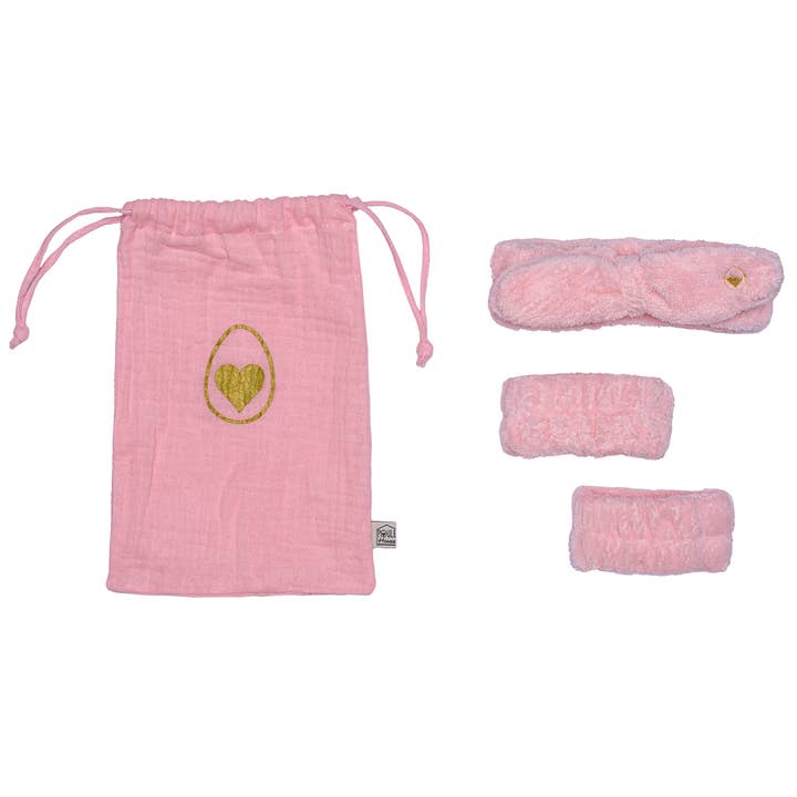 Conjunto de faixa de cuidados + mangas em bolsa - amêndoa açucarada por atacado de Poule House