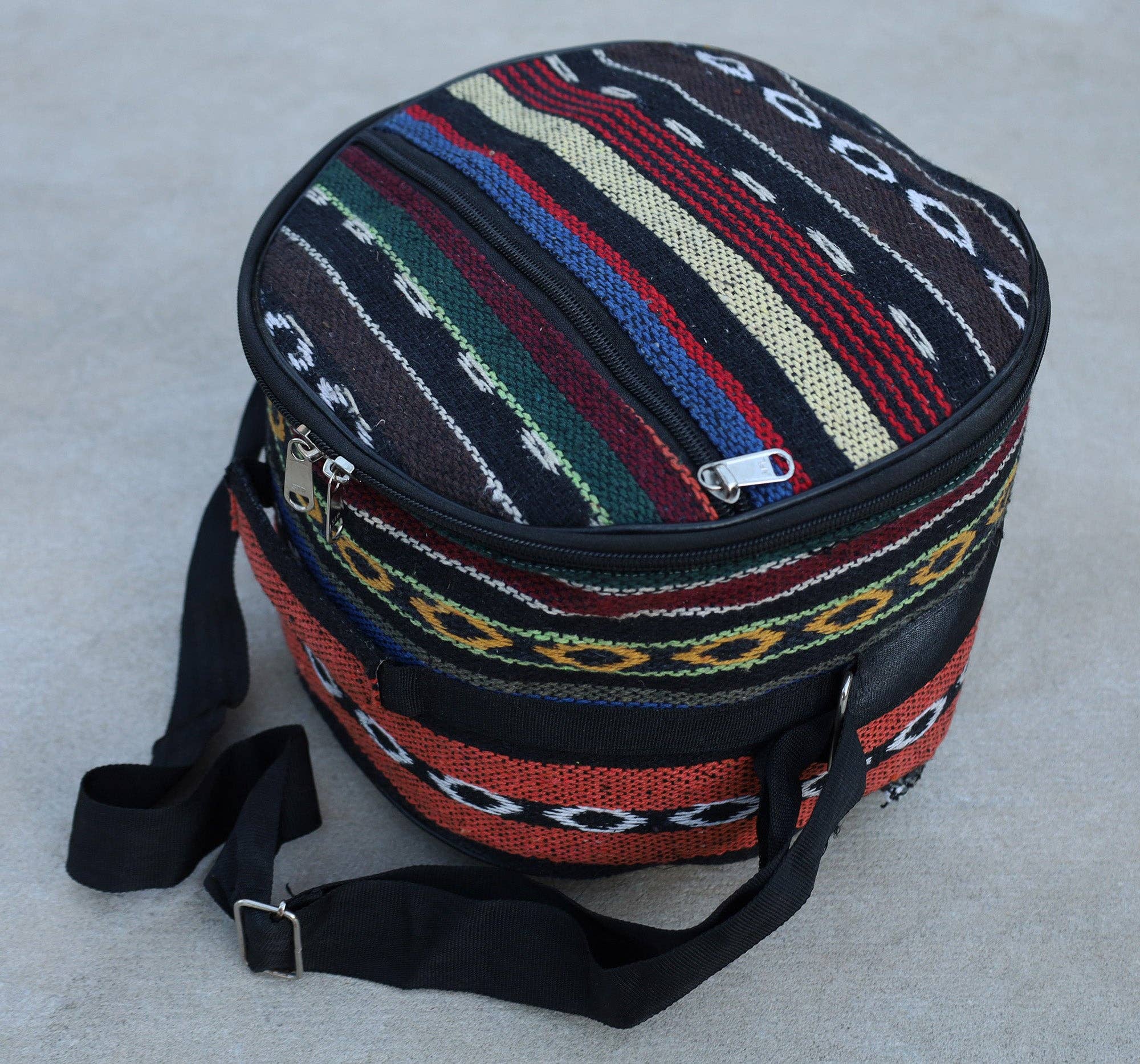 Lungta Imports - Wholesale Muziekaccessoire - Stalen tongtrommel 11 noten 10 inch tankdrum, handpandrum, chakra-drum, percussie met gewatteerde reistas en hamers7