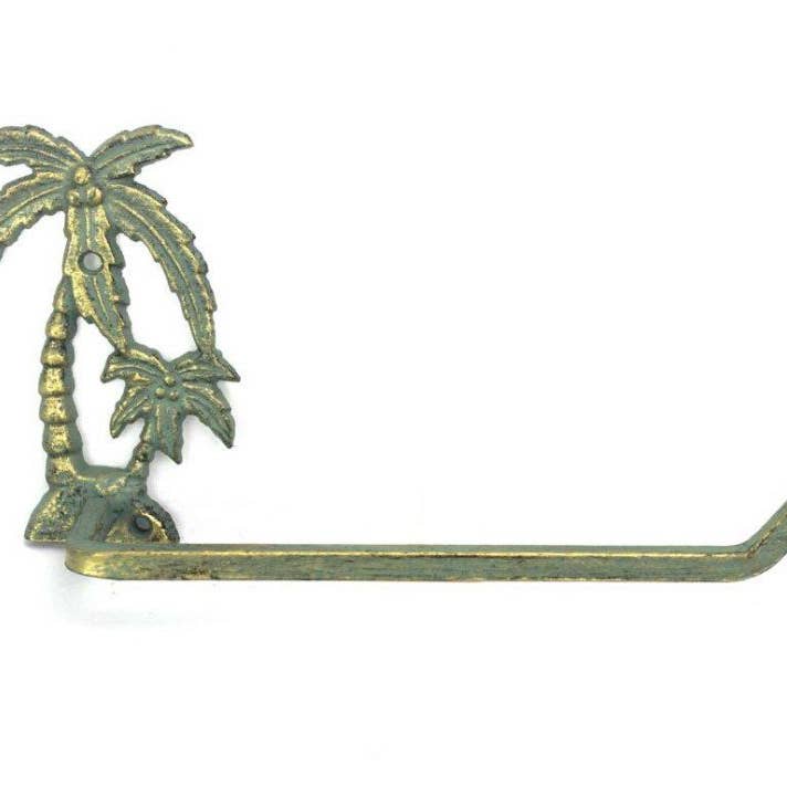 Porte-serviettes en fonte de palmier en fonte bronze antique 10" pour la vente par Hampton Ironworks
