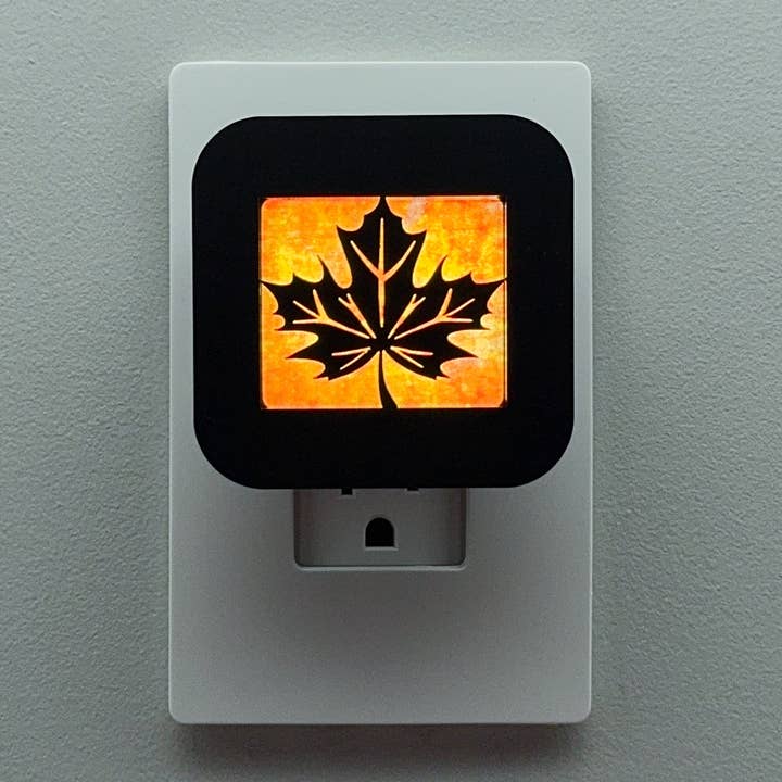 Maple Leaf Night Light for wholesale by Swaplights Night Lights