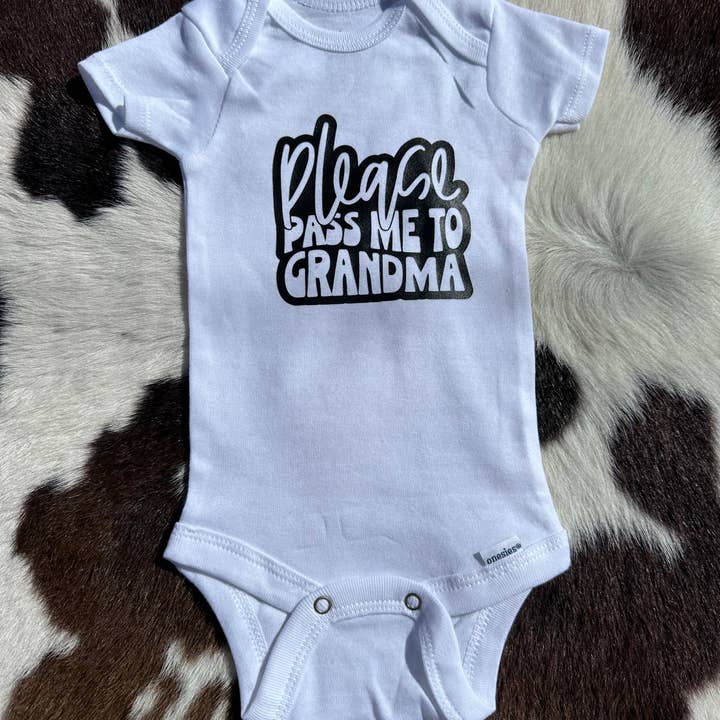 Lil Cactus Blossoms - Wholesale Bodysuit (Non-Footed) - Baby - Please Pass Me to Grandma - Infant