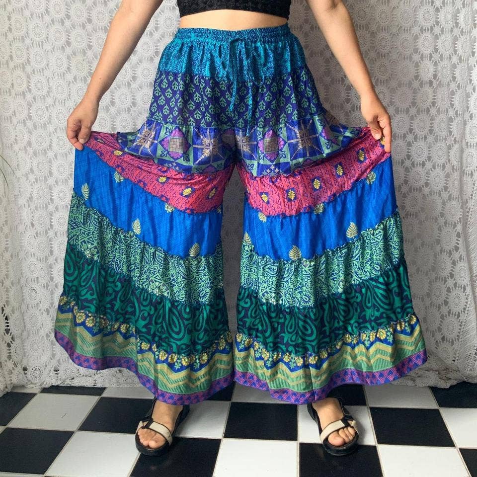 Kaohinani – wholesale Pants – Women's – Recycled Sari Palazzo Pants
11
