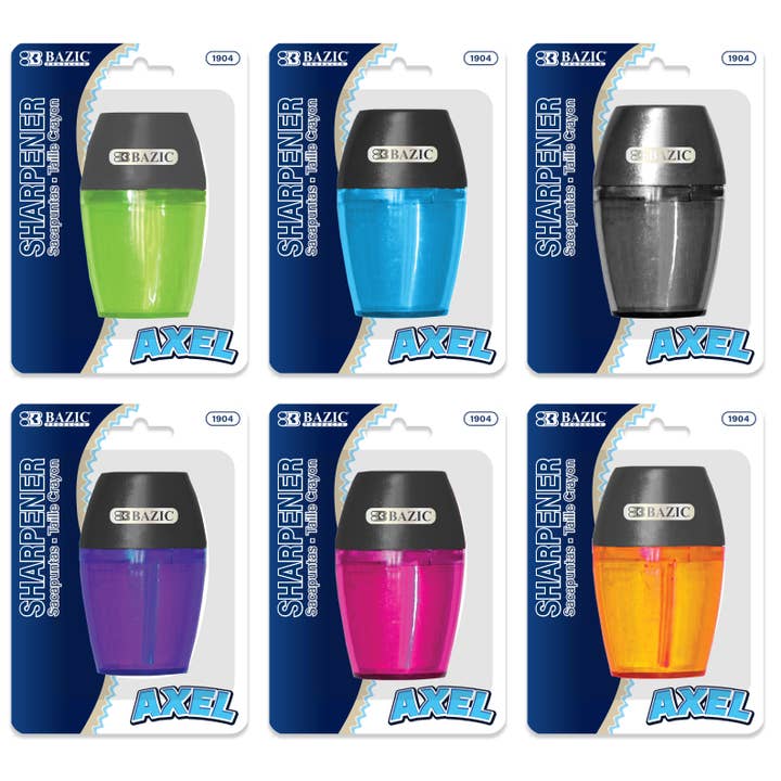 BAZIC Single Hole Sharpener w/ Receptacle for wholesale by BAZIC Products