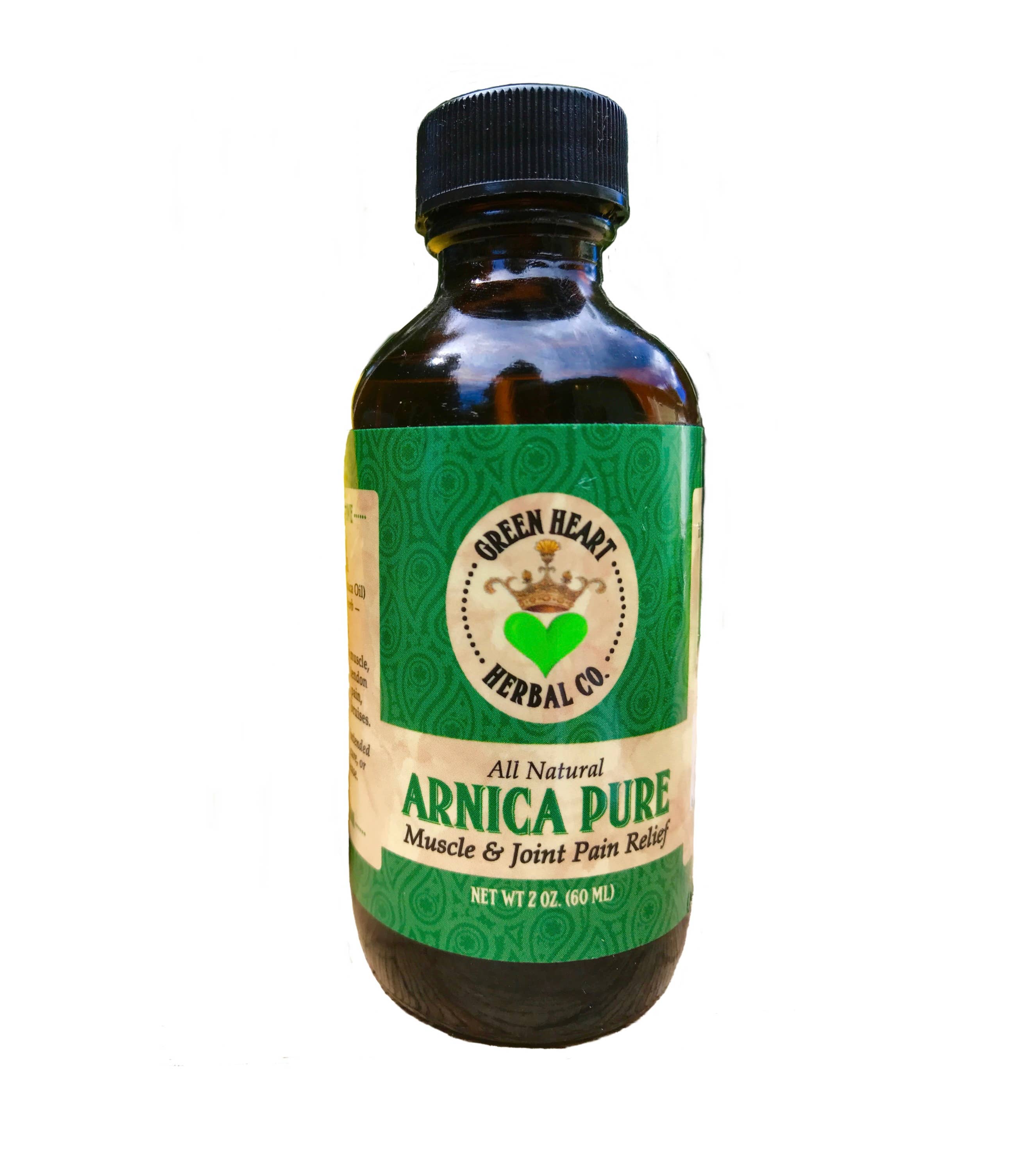 Green Heart Herbal Co. - Vente Spray/crème antidouleur - Huile d'arnica 2 oz0