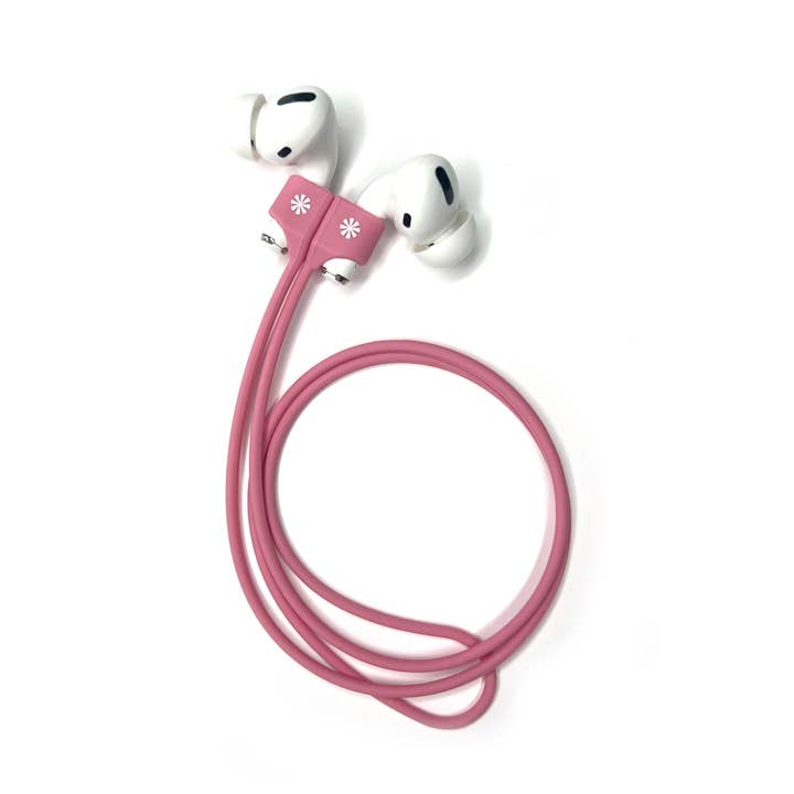 Tech Candy - Vendita all'ingrosso Custodia per auricolari/cuffie - Unisex - Set di 2 Laccetti per Auricolari Pod Squad: Rosa/Naturale