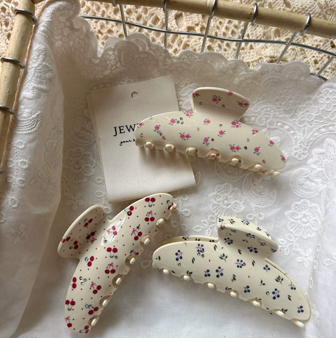 LoveLina - Vente Pince à cheveux – femme - Pinces à cheveux vintage avec fleurs romantiques (AVINTA)0