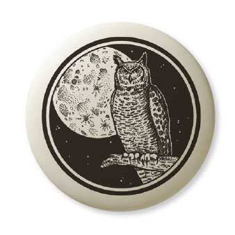 Great Horned Owl Porcelain Pendant Gift Box for wholesale by Touchstone Pottery