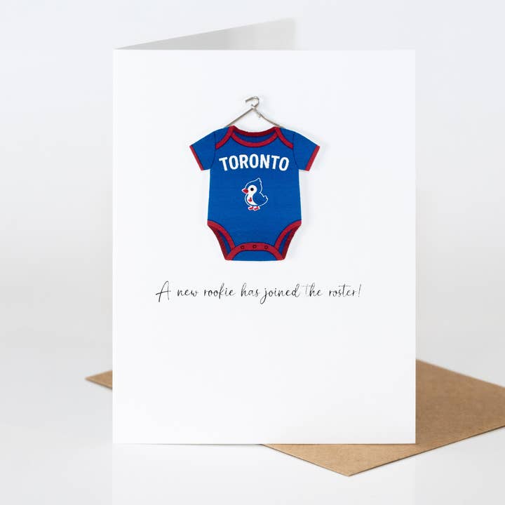 Tarjeta de bebé de los Azulejos de Toronto para venta al por mayor de Andoria Paper